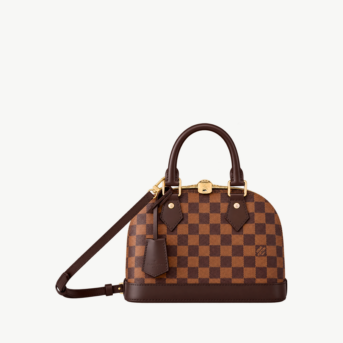 Alma BB in Damier Ebene Canvas