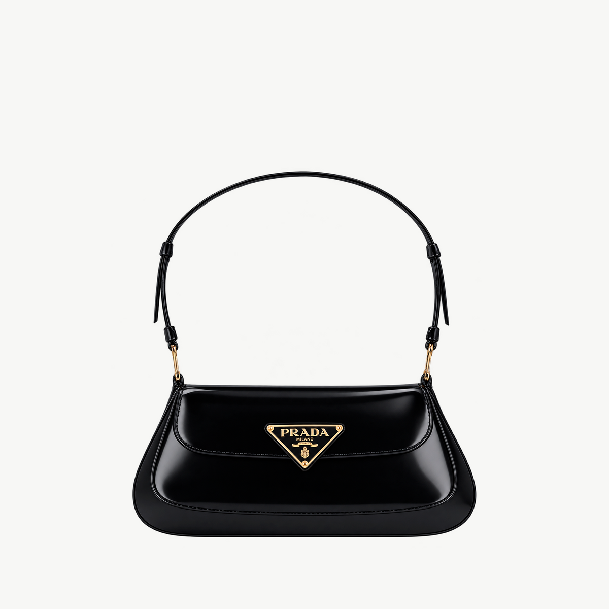 Spazzolato Triangle Flap Bag